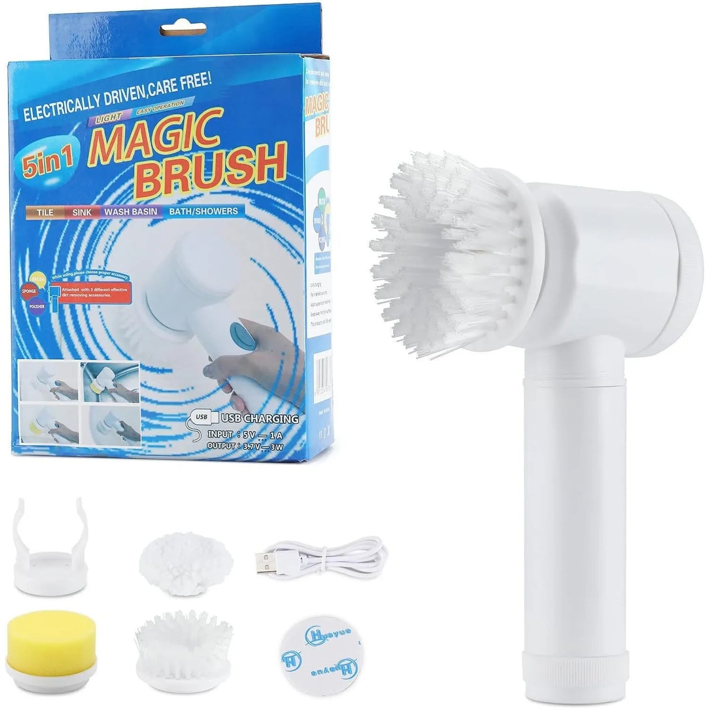 MAGIC BRUSH-Cepillo De Limpieza Eléctrico 5 En 1